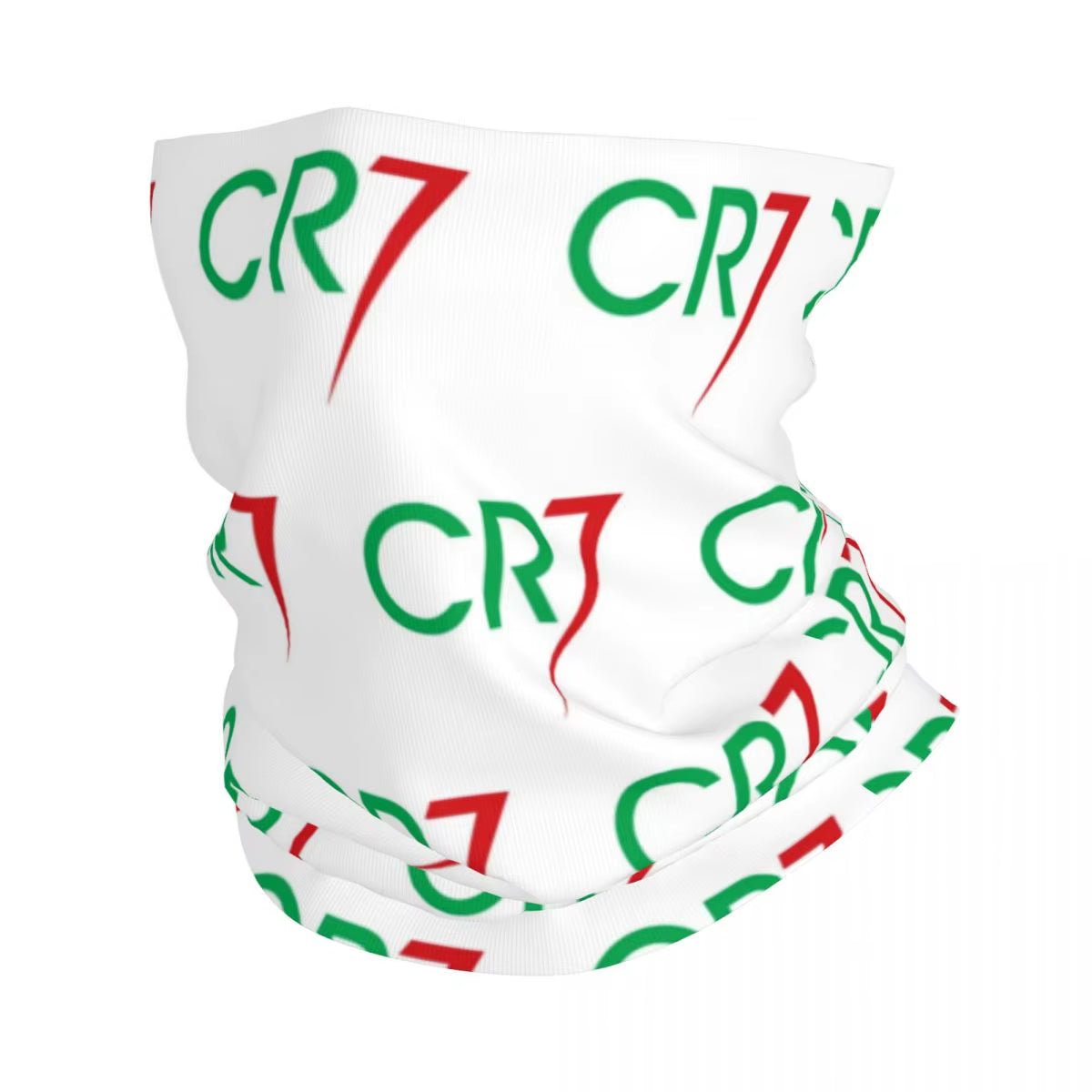 Soccer Ronaldo CR7 Signature Bandana Neck Cover Printed Balaclavas Wrap Scarf Headwear Outdoor Sports for Men Women Adult Winter