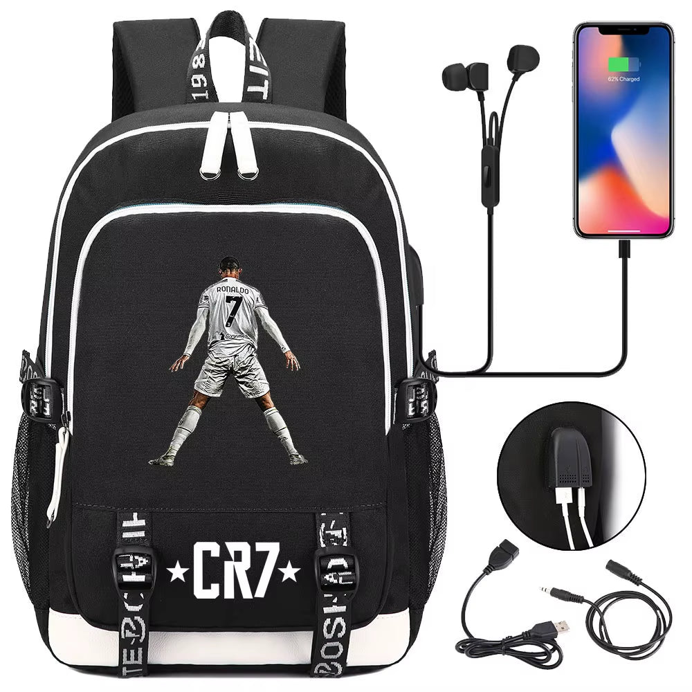 Football CR7 Printing Backpack Men Backpacks Rucksack Students School Bags Bagpack Travel Laptop Mochila Best Gift