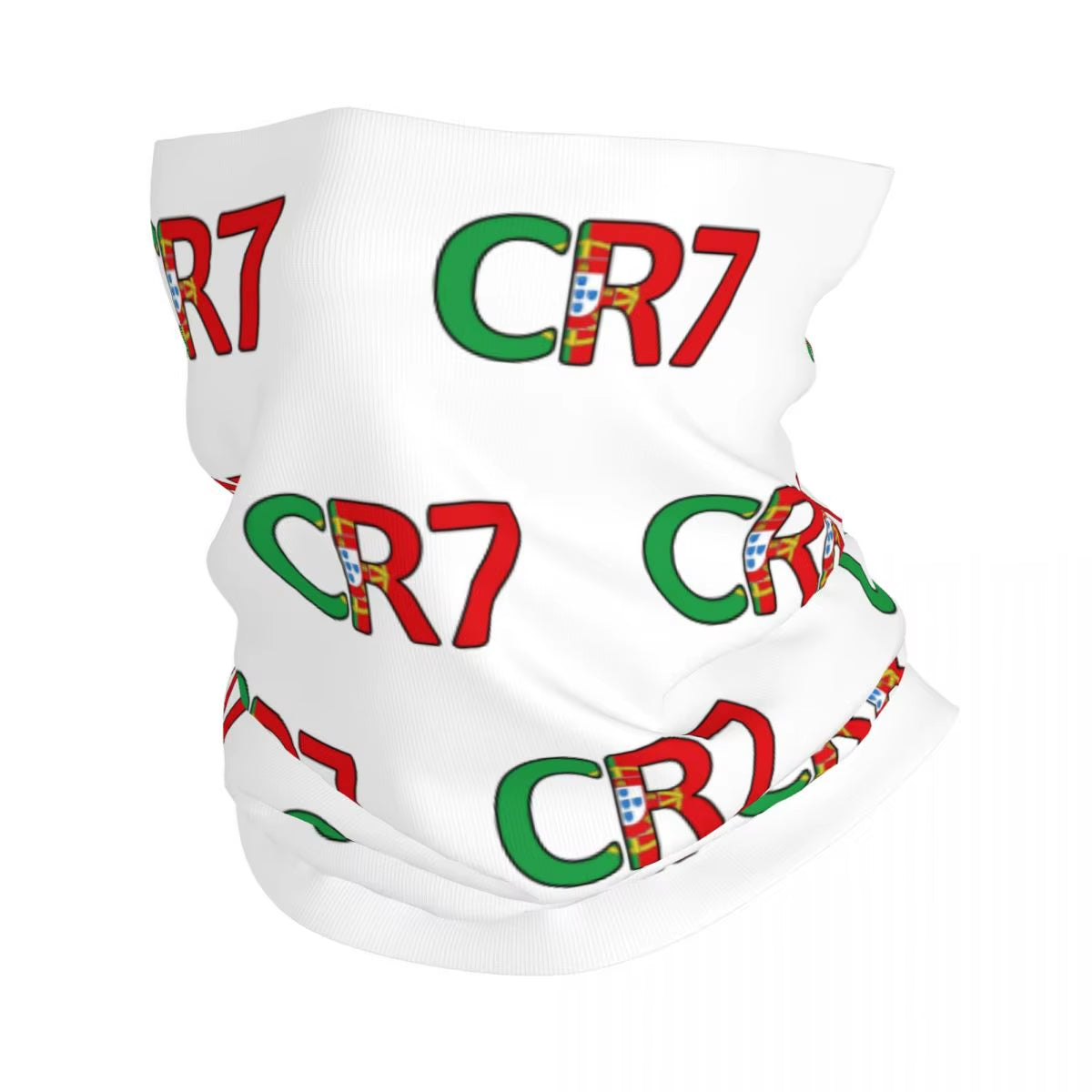 Soccer Ronaldo CR7 Signature Bandana Neck Cover Printed Balaclavas Wrap Scarf Headwear Outdoor Sports for Men Women Adult Winter